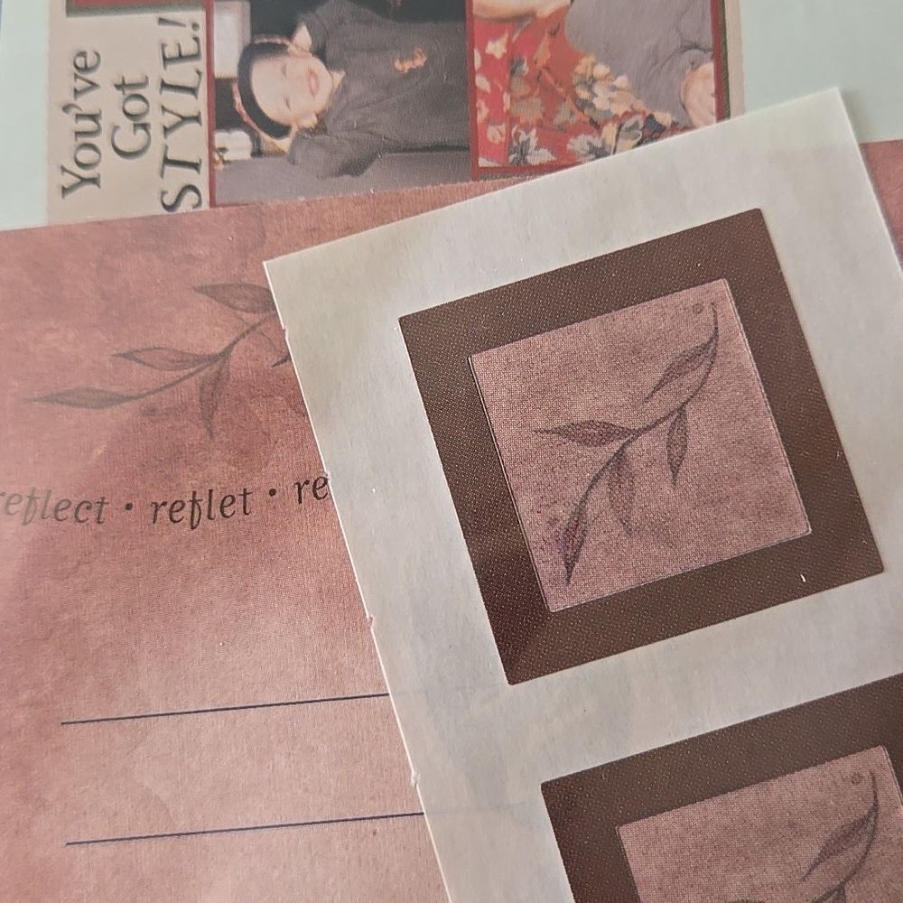 Decorative Stationery Set Blue Brown Designs sticker paper creative memories 2 - Picture 6 of 15